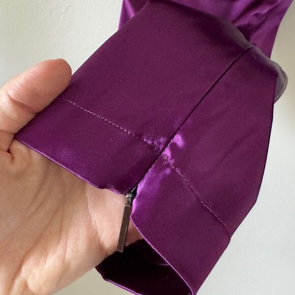 โญ๏ธ MSGMโPants Purple Satin Medium Designer - Picture 5 of 8